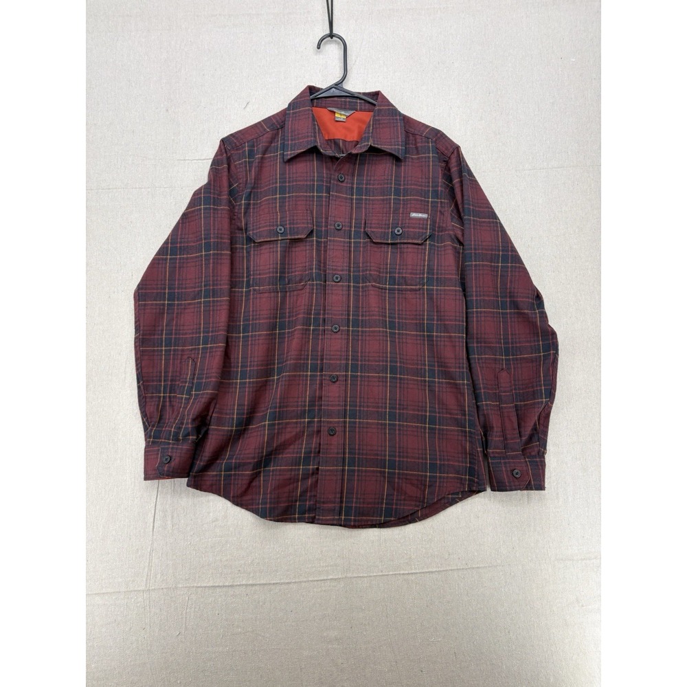 Eddie Bower Flannel Plaid Button Down Shirt Men's Small